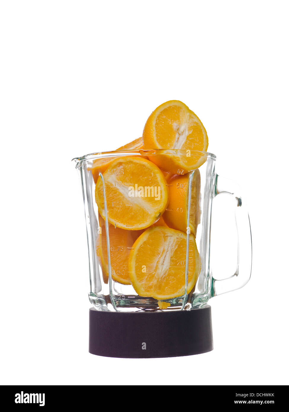 Blender with oranges Stock Photo Alamy