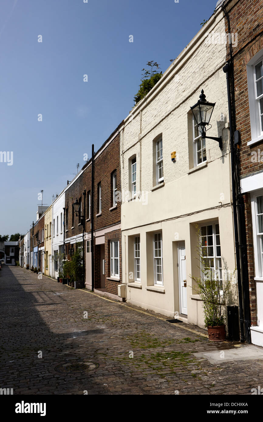 converted gloucester mews former victorian stables London England UK Stock Photo