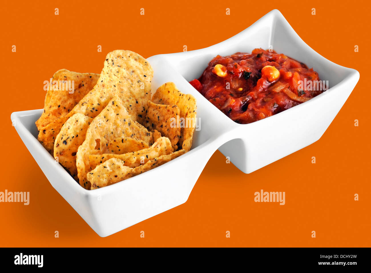 Tortillas and salsa Stock Photo Alamy