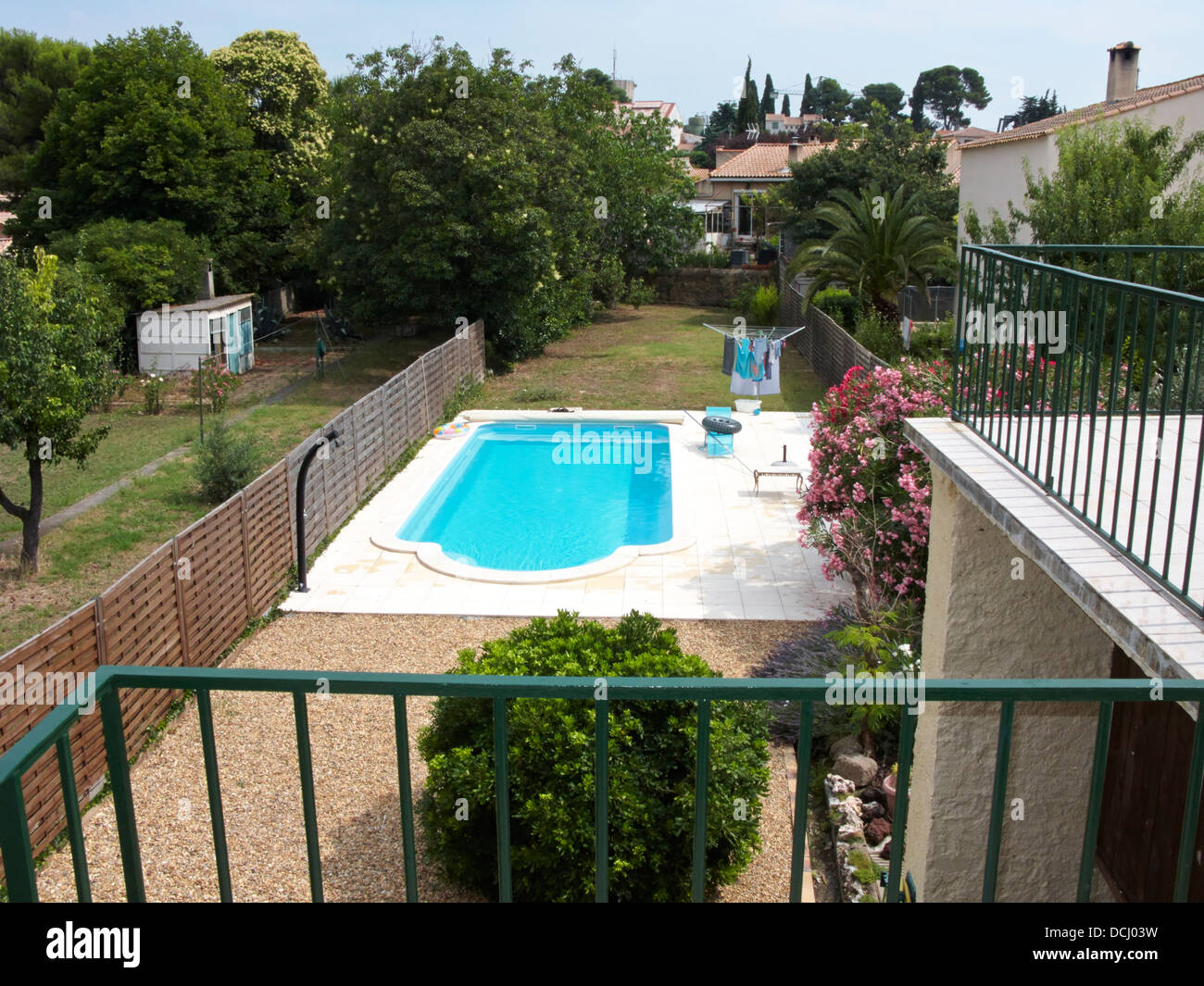 A holiday house pool in France Stock Photo Alamy