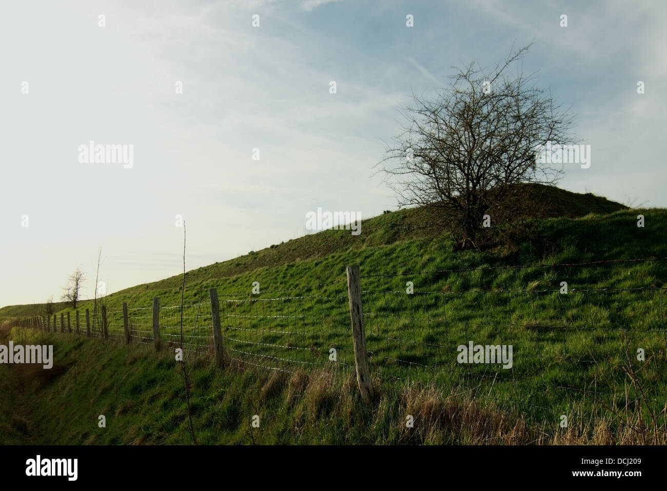 landscape with sky and hill Stock Photo