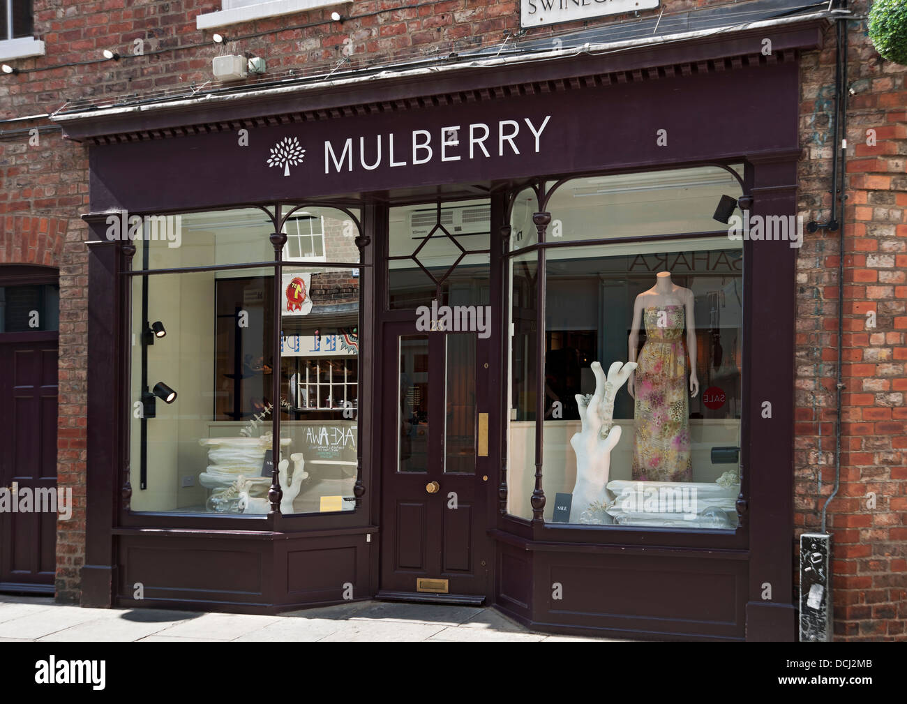 Mulberry handbag fashion luxury shop store shopfront York North