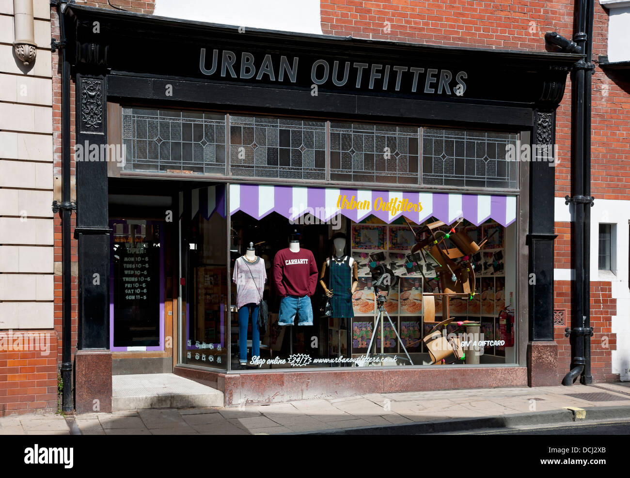 Urban Outfitters shop store shopfront York North Yorkshire England UK