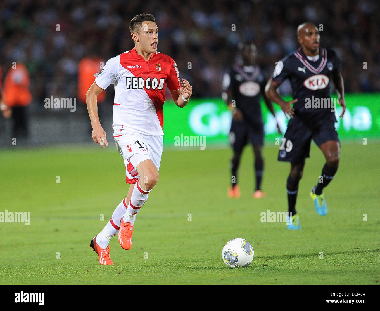 18.08.2013 Monaco. Lucas OCAMPOS during the French Ligue 1 game between Monaco and Montpellier from the Stade Louis II stadium. Stock Photo