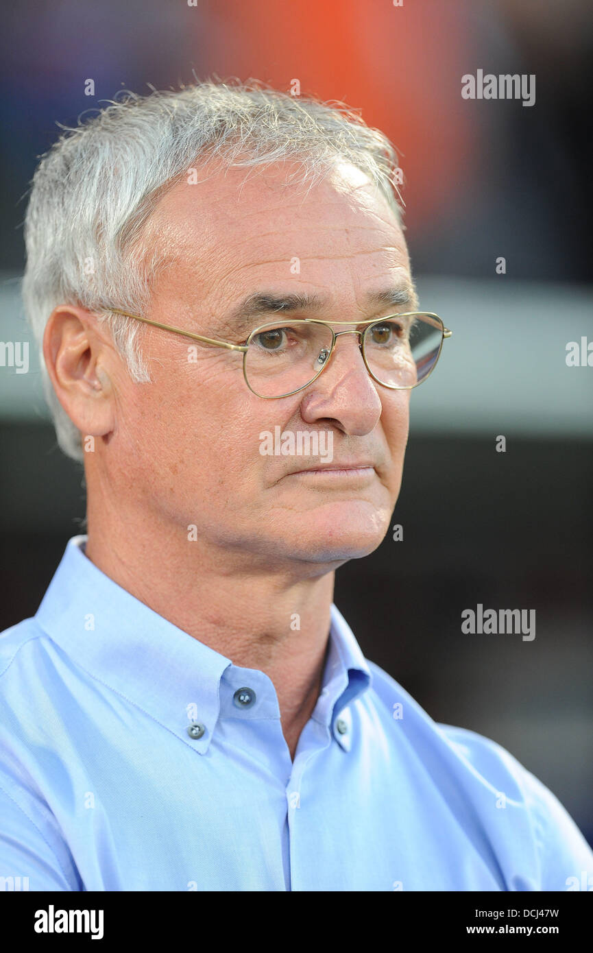 18.08.2013 Monaco. Claudio Ranieri during the French Ligue 1 game between Monaco and Montpellier from the Stade Louis II stadium. Stock Photo