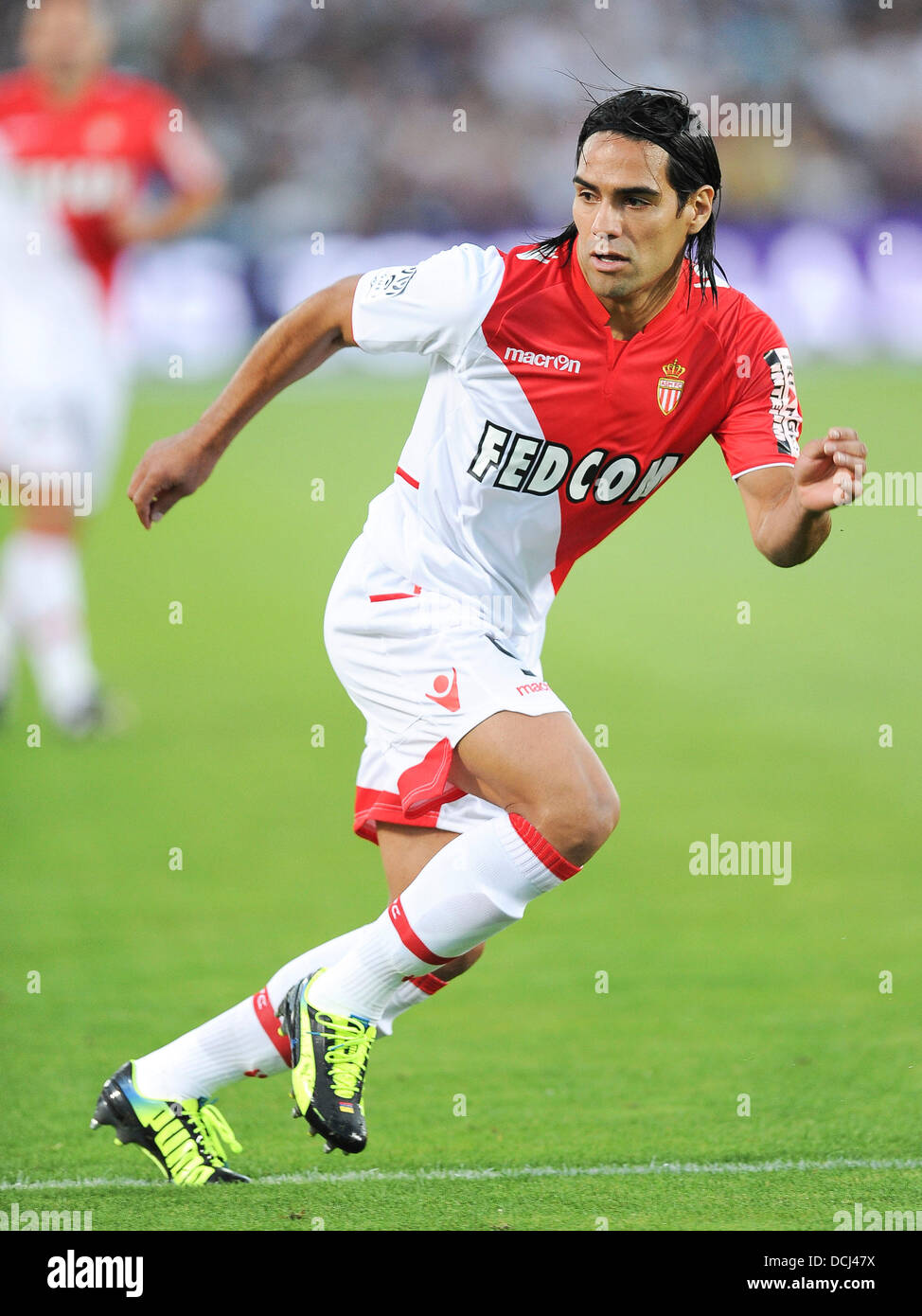 18.08.2013 Monaco. Radamel FALCAO during the French Ligue 1 game between Monaco and Montpellier from the Stade Louis II stadium. Stock Photo