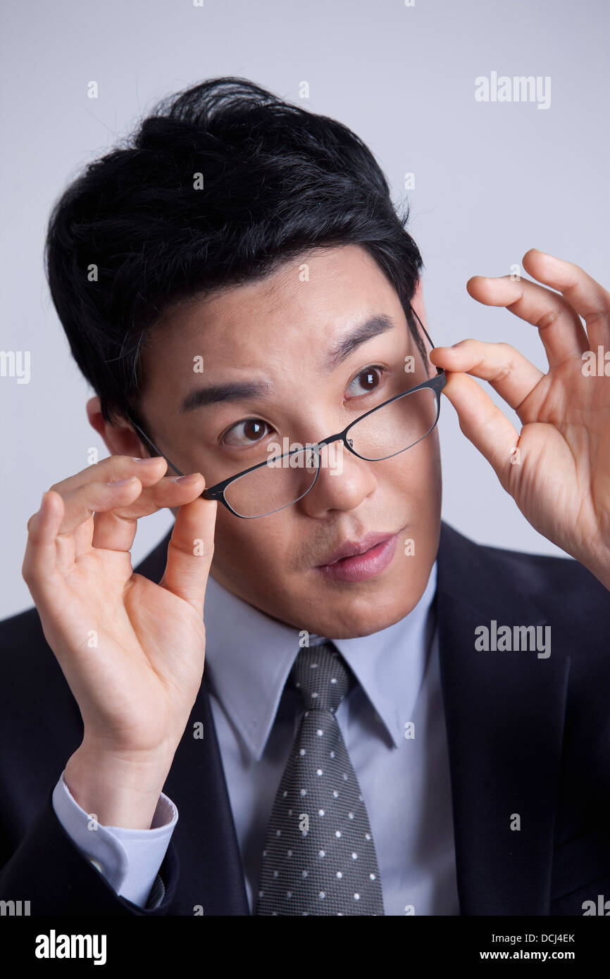 Businessman raised thumb up hi-res stock photography and images - Alamy