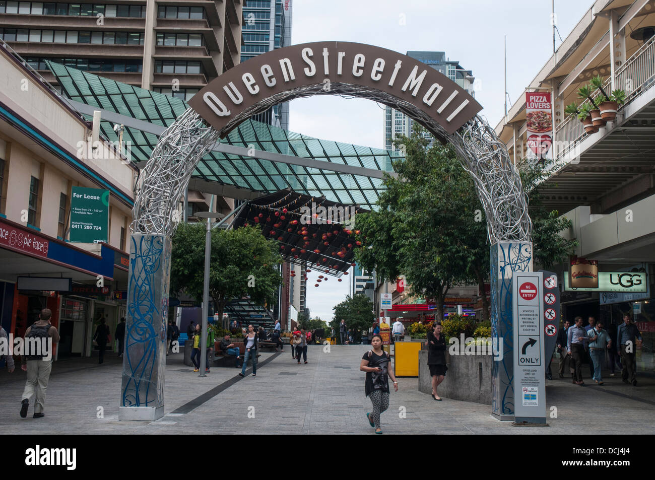 Queen Street Mall, Brisbane Stock Photo