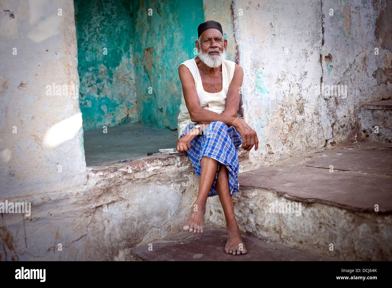 Muslim man  from Ajmer , India Stock Photo