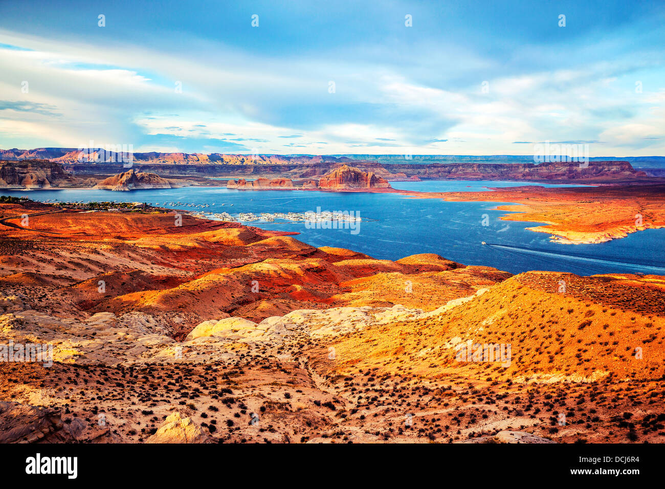 Port on Lake Powell. USA Stock Photo Alamy