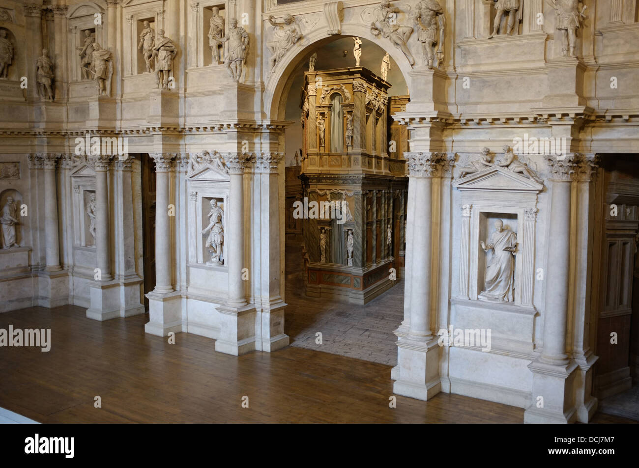 Palladio's Teatro Olimpico, Vicenza, Italy Stock Photo