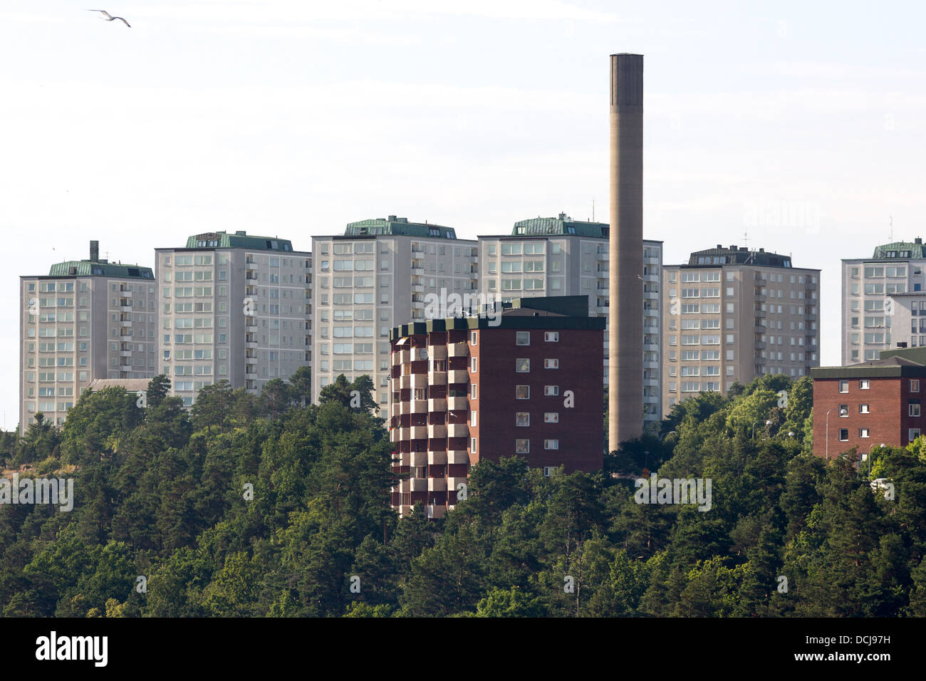 Stockholm City blocks of flats Sweden Stock Photo Alamy