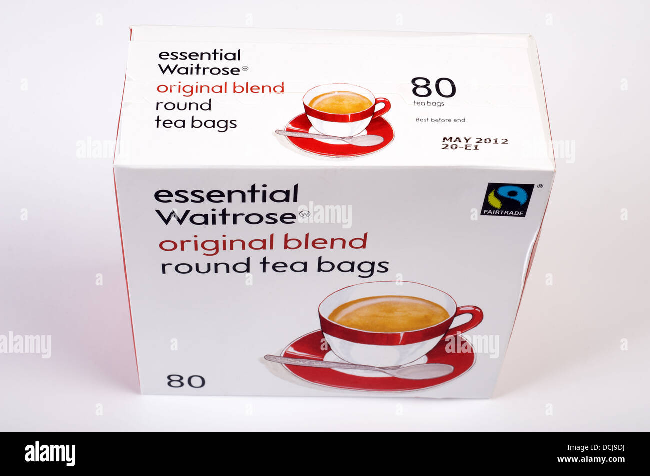 Essential Waitrose round tea bags Stock Photo