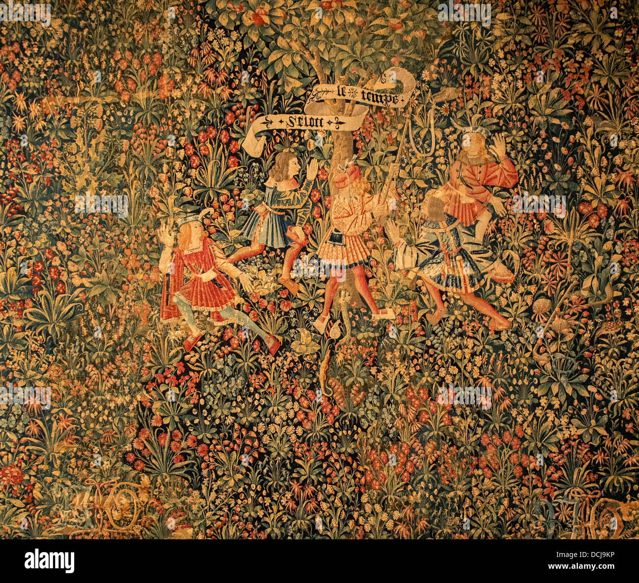 16th century  -  Tapestry - (Bern / Suisse, XVIème siecle) - Metropolitan Museum of Art - New York Stock Photo