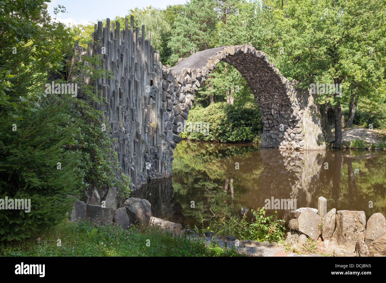 Rakotzbrücke, Kromlau, Saxony, Germany Stock Photo Alamy