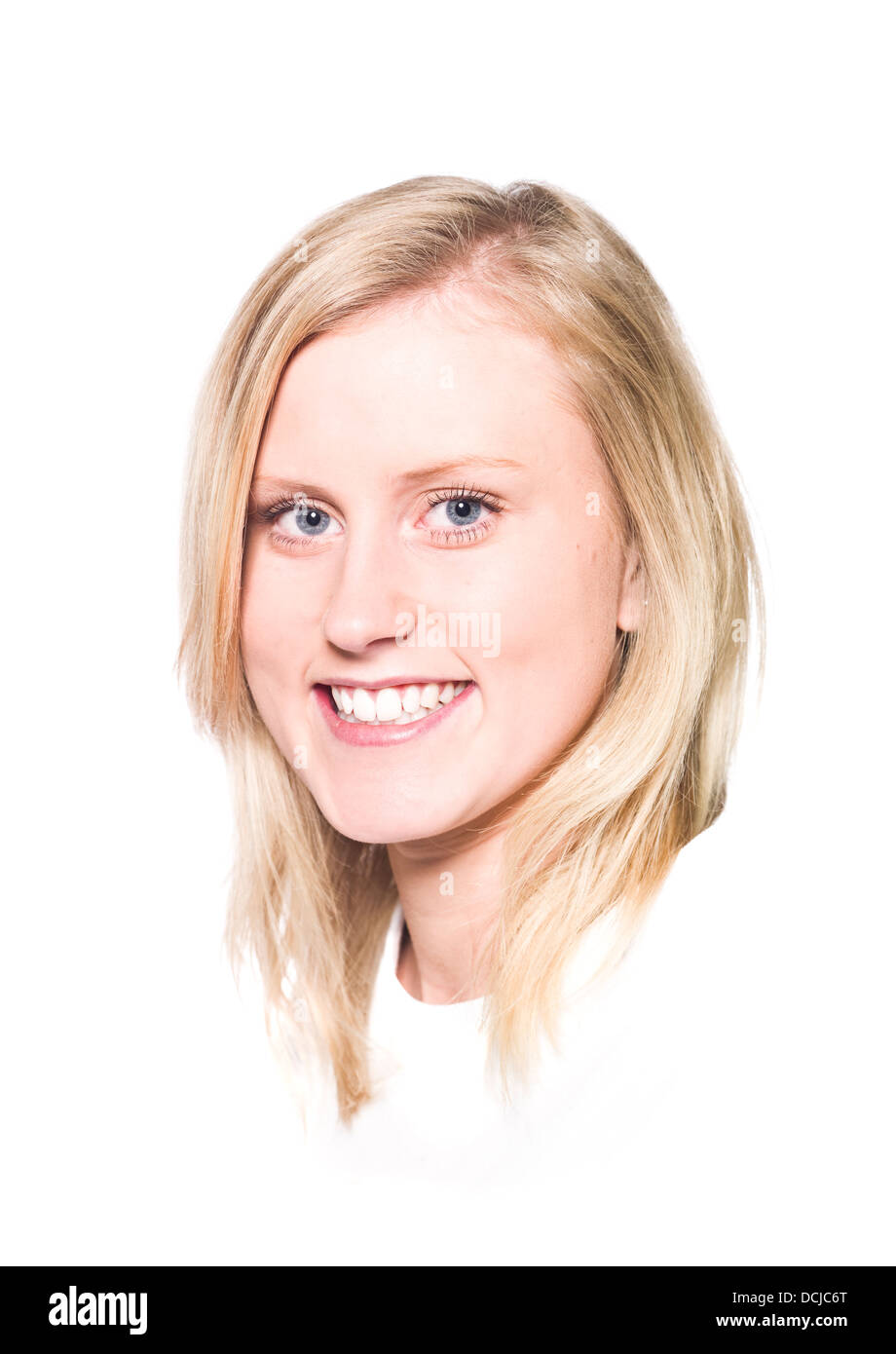 Girl with a Toothy Smile Stock Photo - Alamy