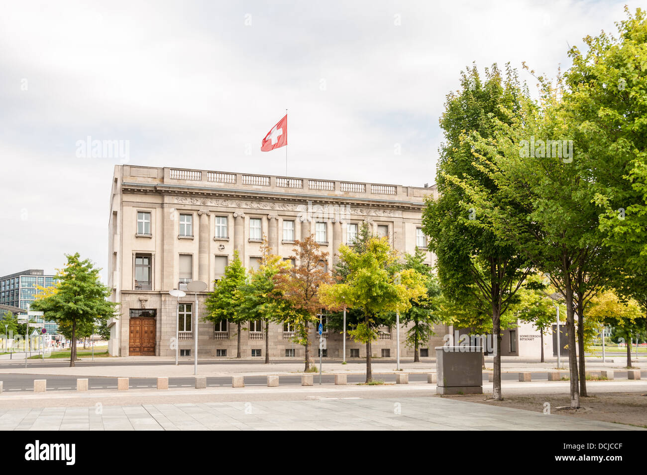 Swiss Embassy - Scweizerische Botschaft - Berlin Germany Stock Photo