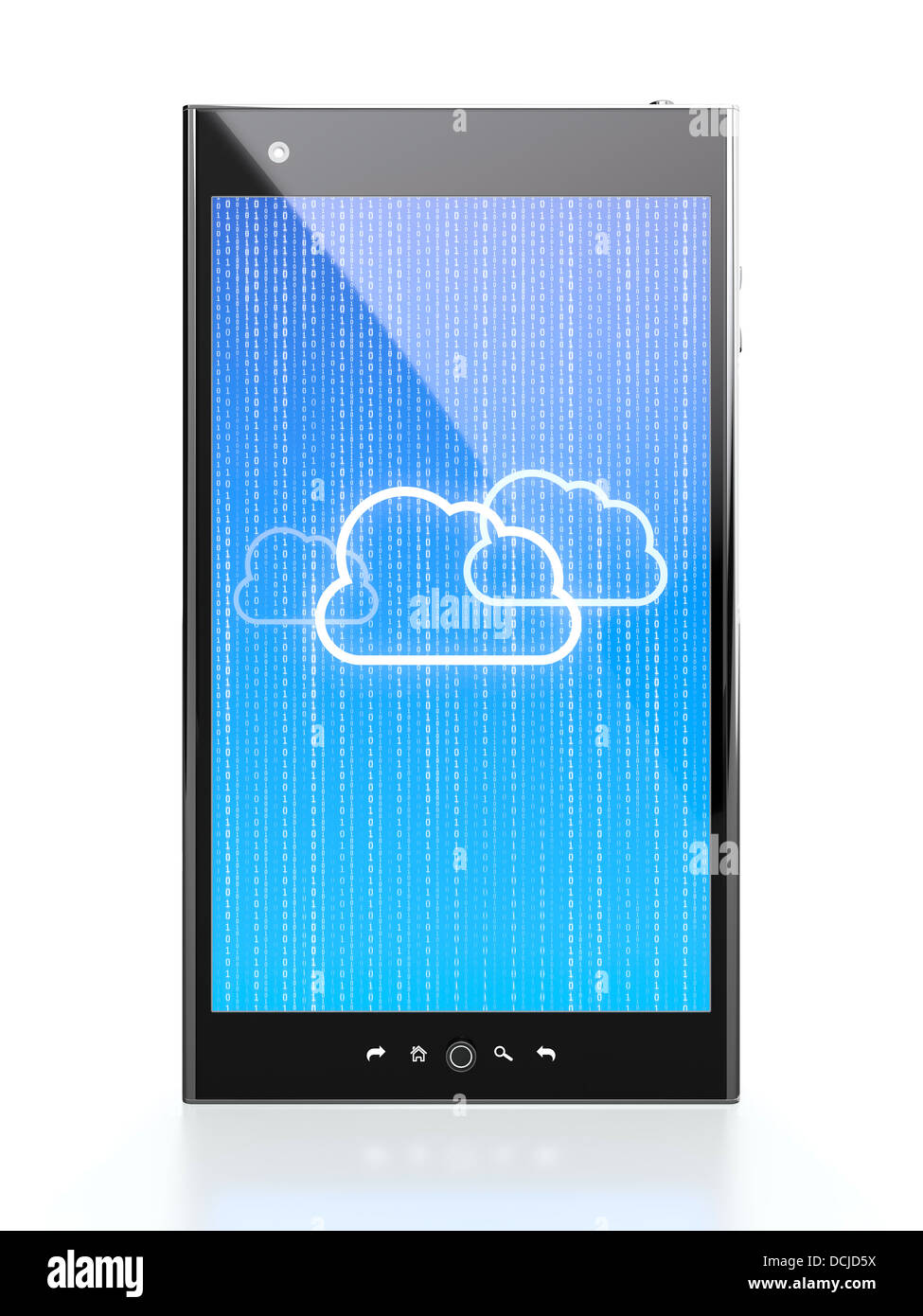 Smartphone with blue cloud computing diagram on screen Stock Photo - Alamy