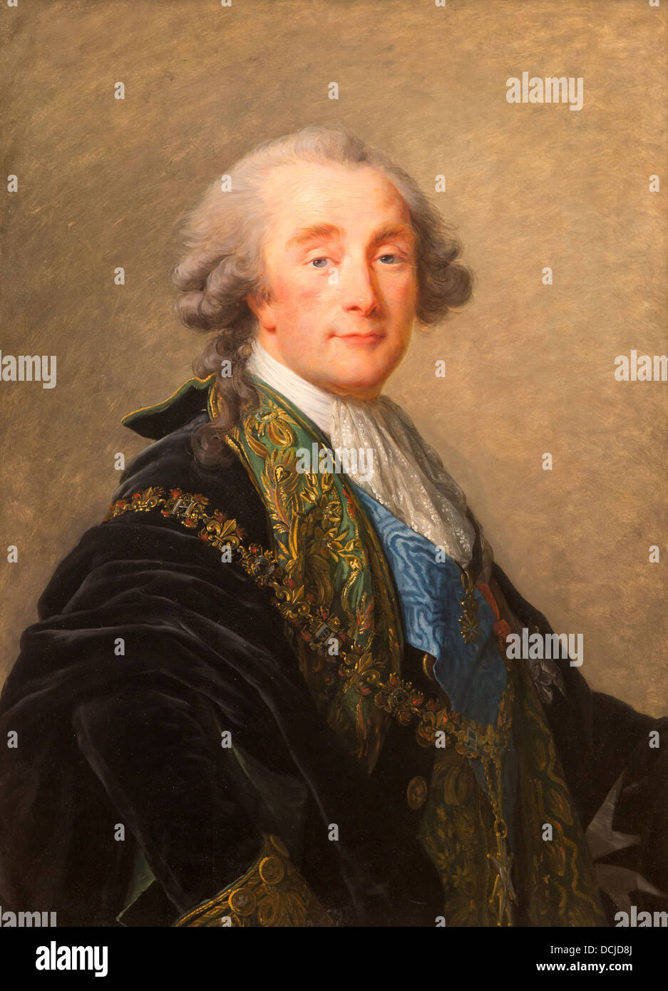 18th century  -  Alexandre Charles Ammanuel de Crussol-Florensac, 1787 - Elisabeth Louise Vigée Le Brun Stock Photo