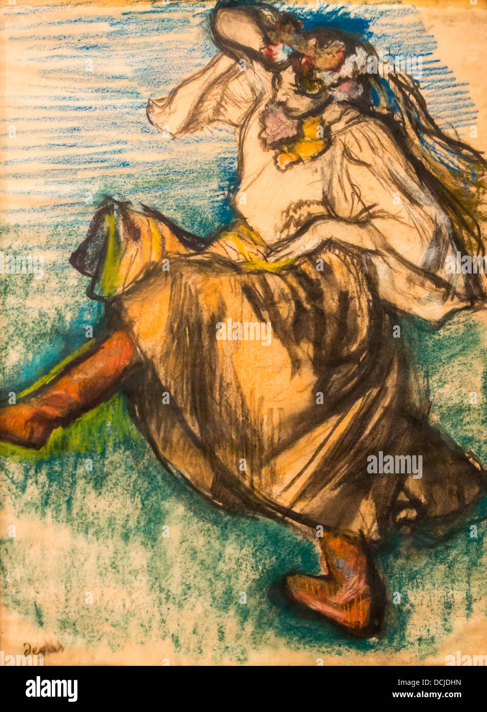 19th century  -  Russian Dancer, 1899 - Edgar Degas Philippe Sauvan-Magnet / Active Museum Stock Photo