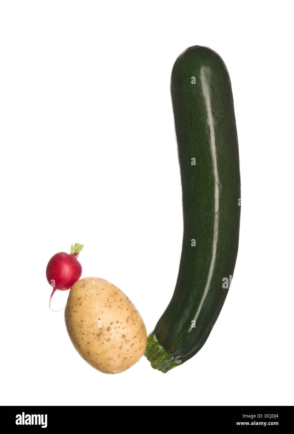 The letter 'J' made out of vegetables Stock Photo Alamy