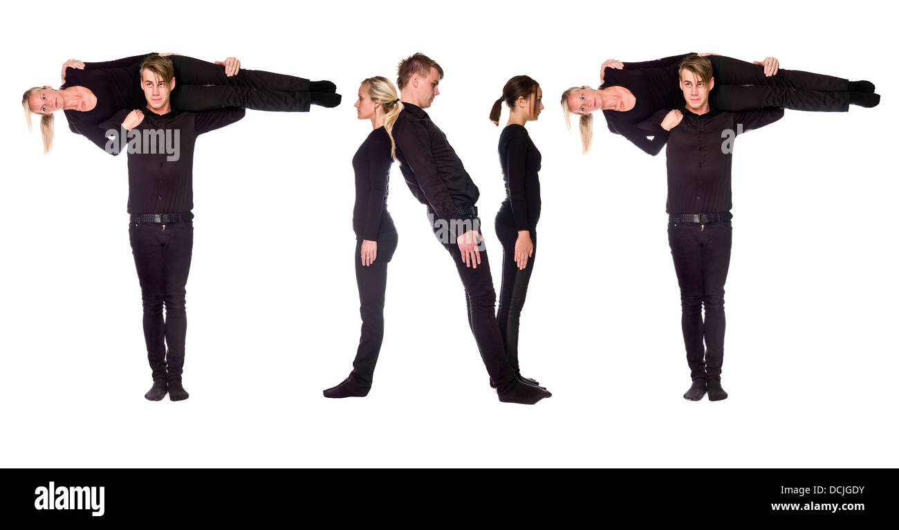 Group of people forming the word 'TNT' Stock Photo - Alamy