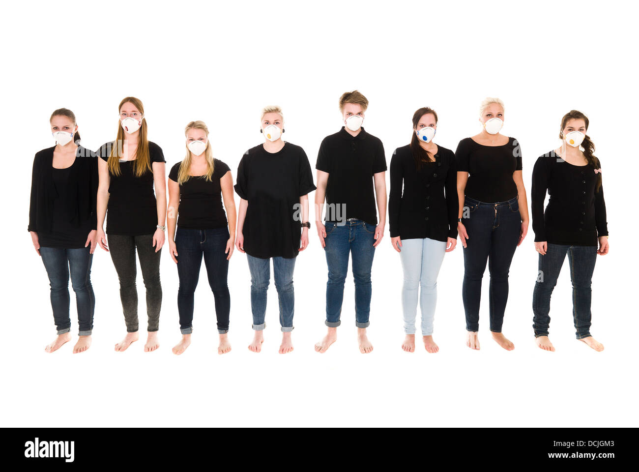 Girls swine flu mask hi-res stock photography and images - Alamy