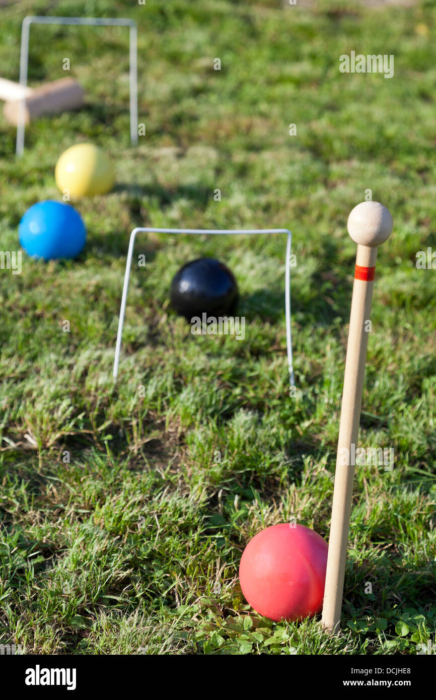 Summer lawn game equipment hires stock photography and images Alamy