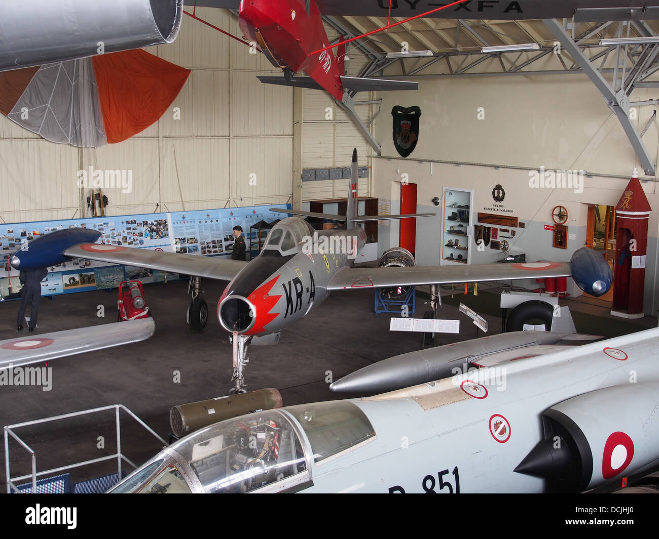 KR-A F-84 Thunderjet used by the Danish Air Force in Aalborg Forsvars ...