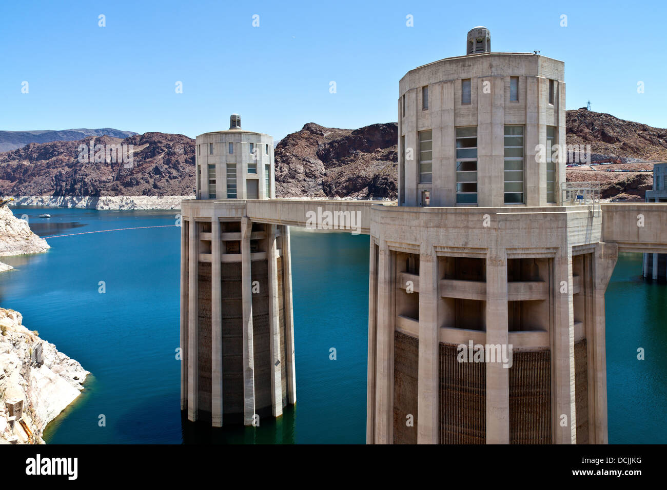 Hoover Dam electrical power plant Nevada Stock Photo Alamy