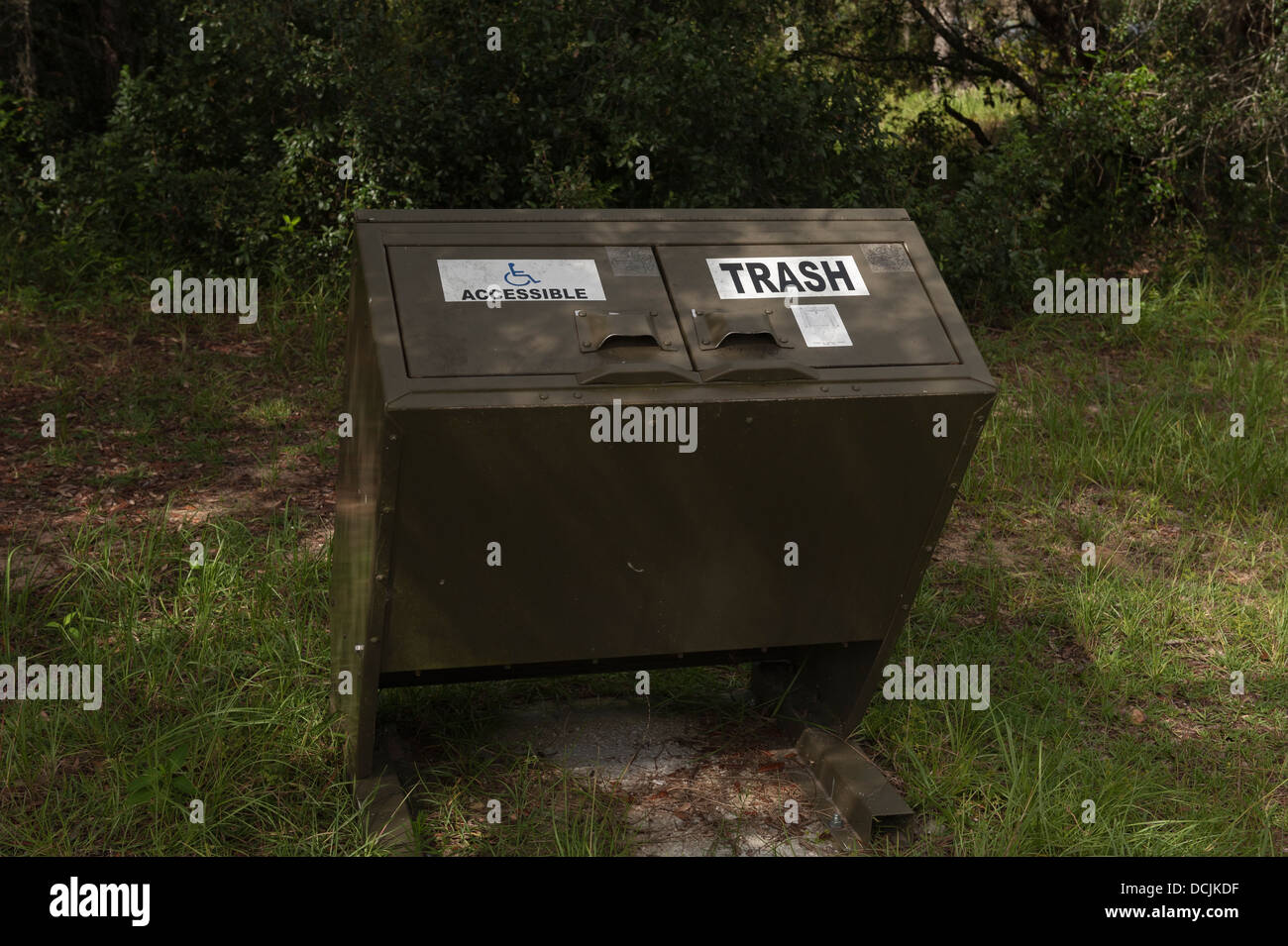 Mill Dam Recreation Park in the Ocala, Florida National Forest Trash