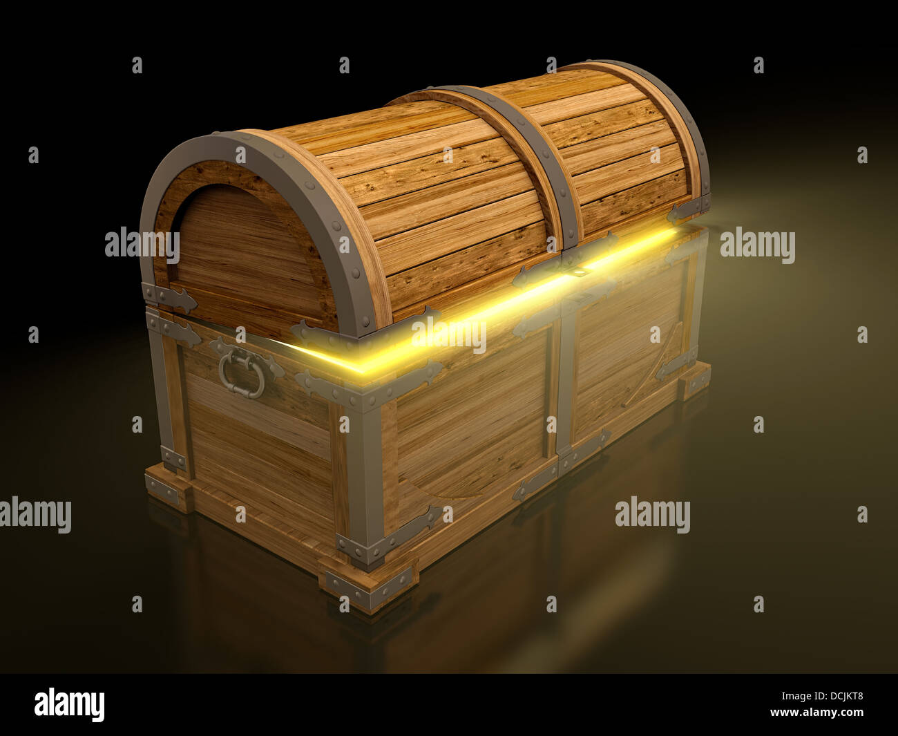Old treasure chest isolated on black background Stock Photo Alamy