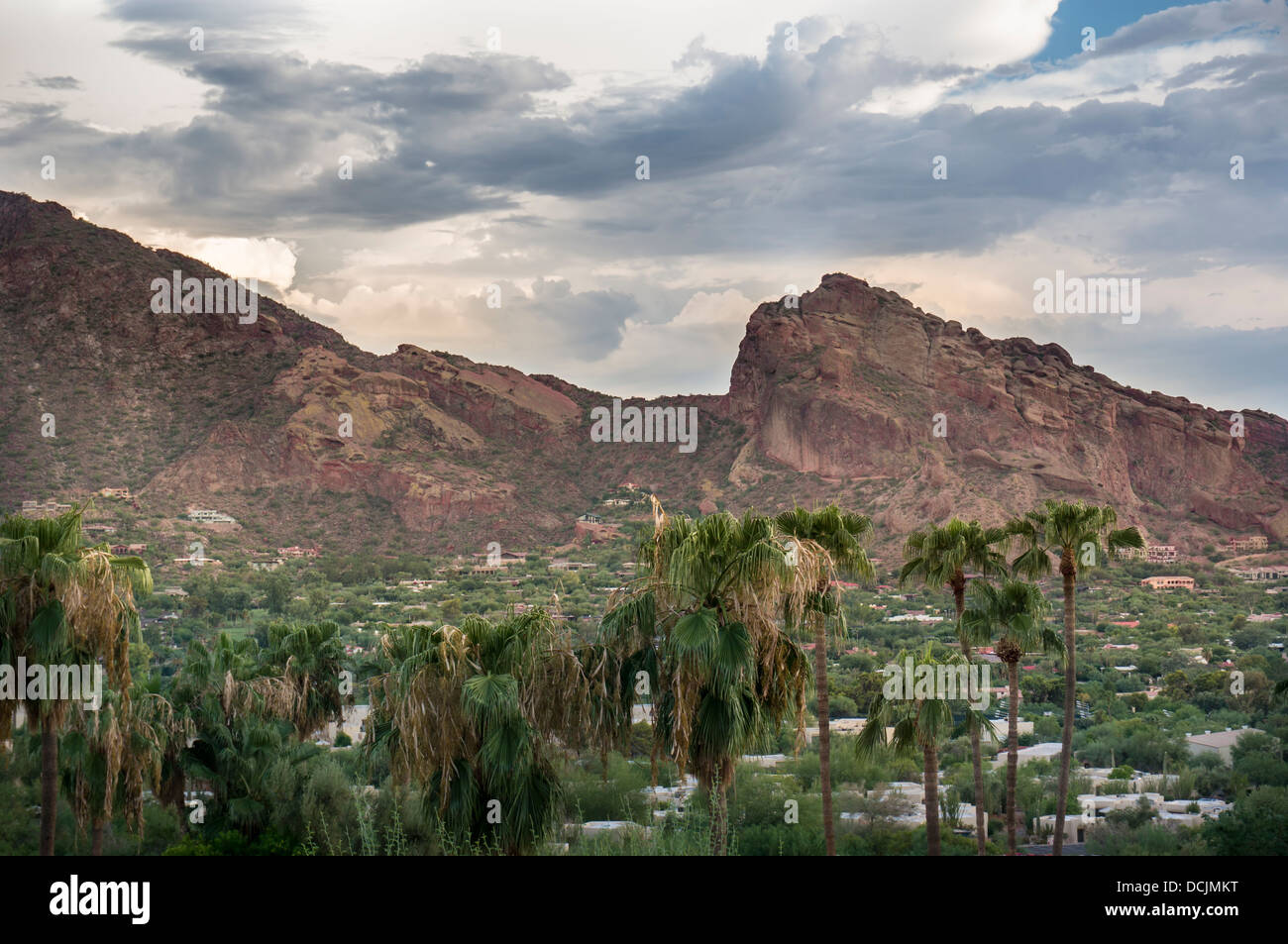 Landscape photo of Camelback Mountain in Phoenix Scottsdale, Arizona Stock Photo