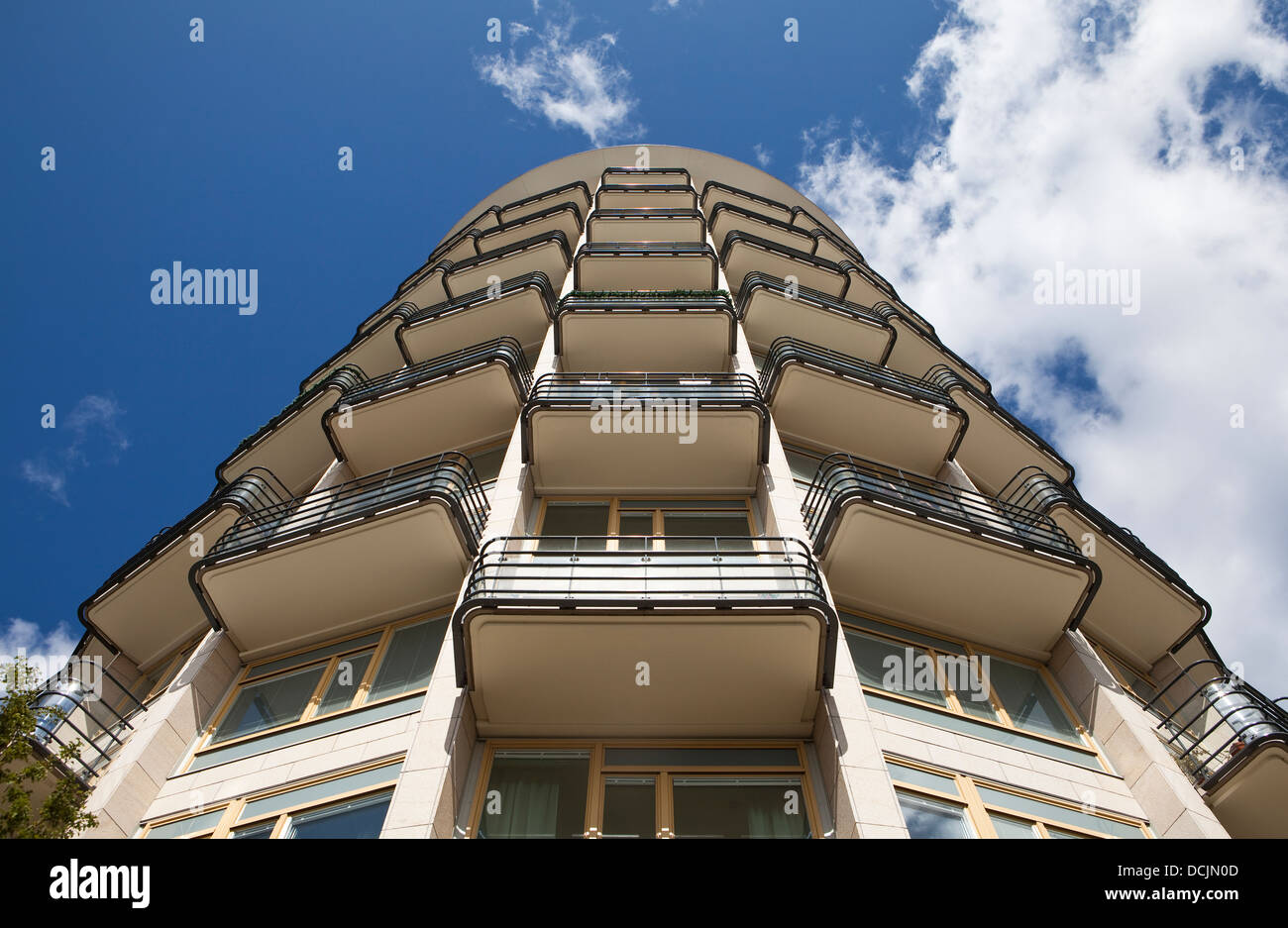 Modern building towards blue sky Stock Photo - Alamy