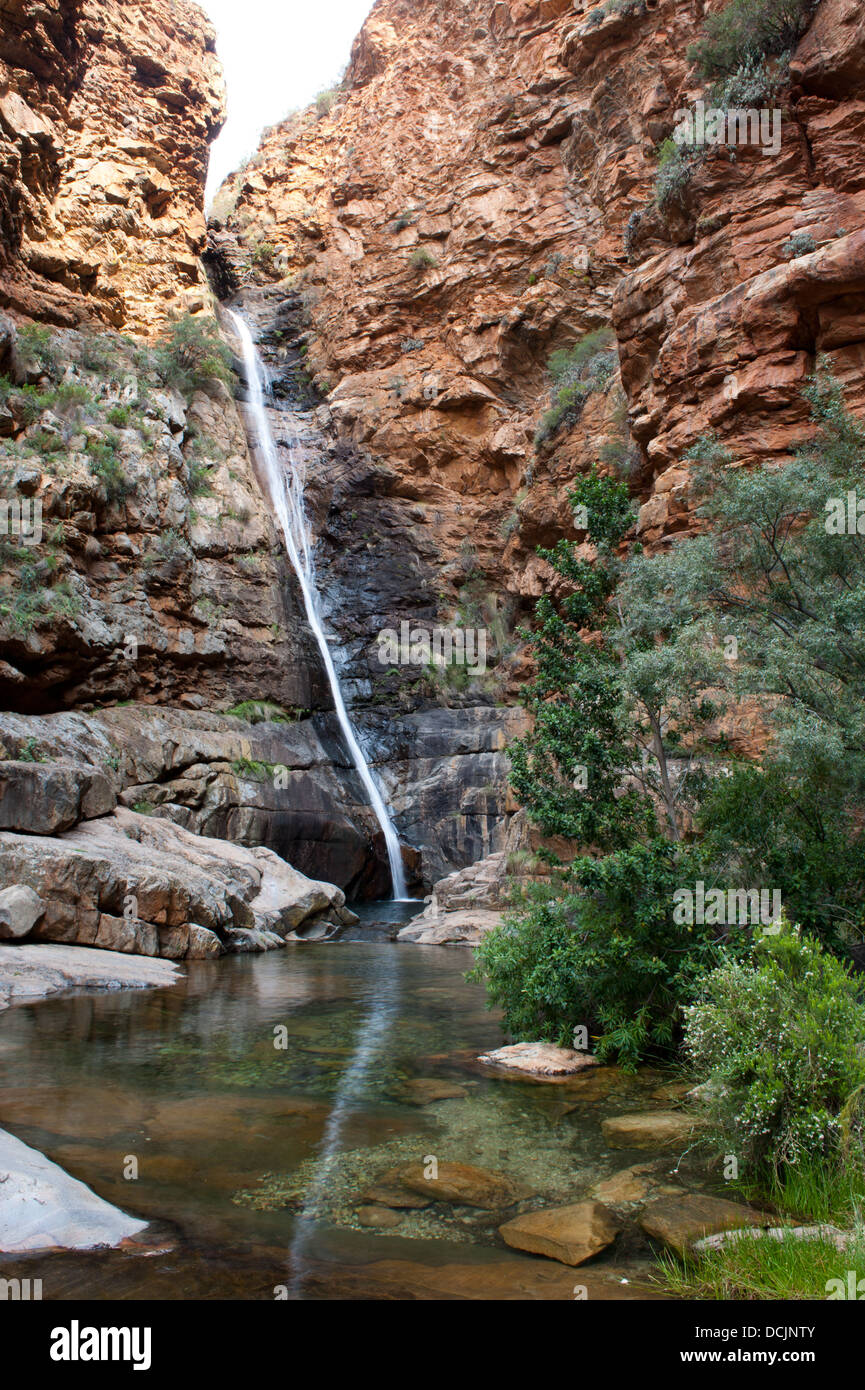Waterfall on Meiringspoort pass along the Groot River Oudtshoorn