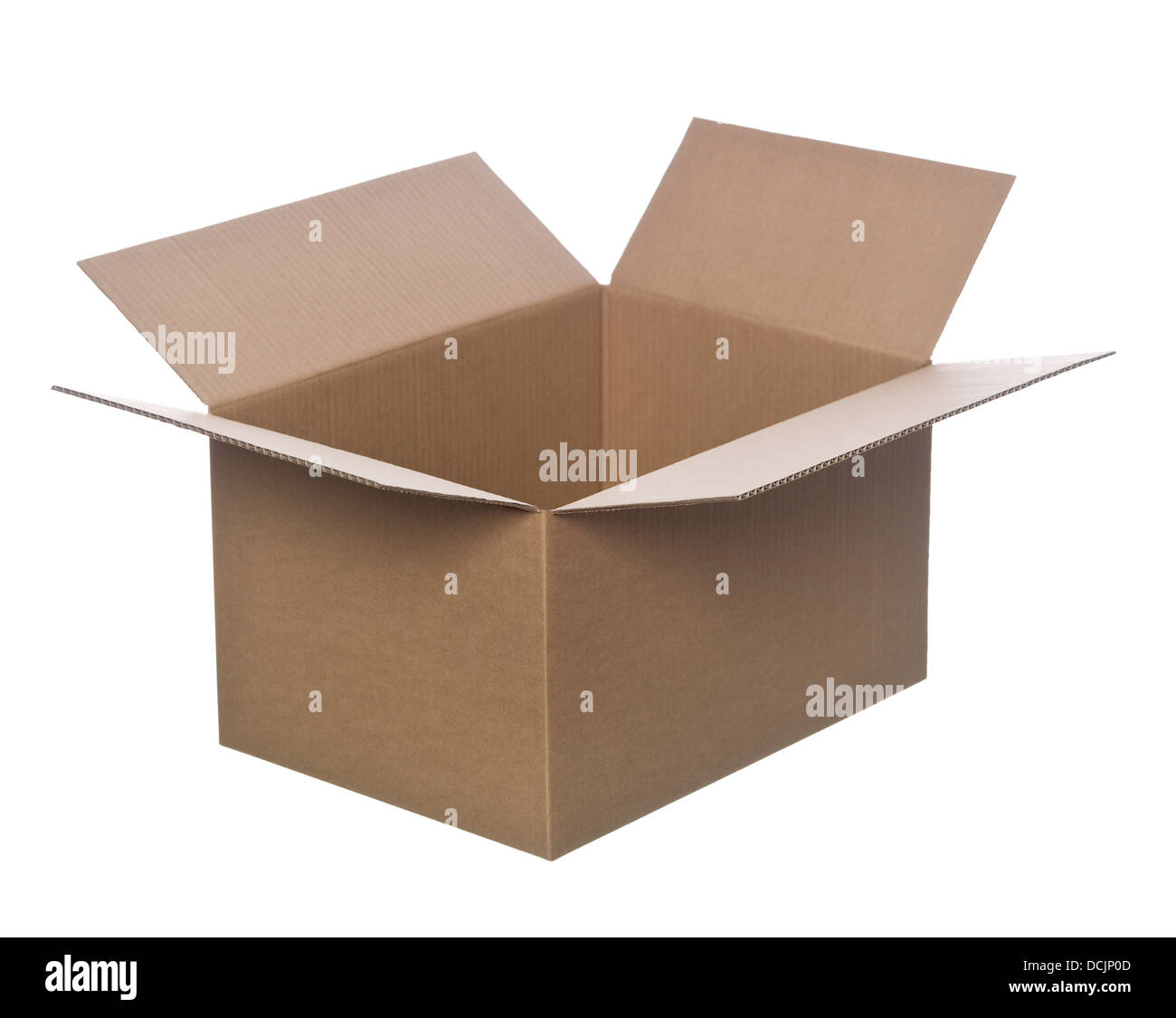 Cardboard Box Openview Open cardboard box Stock Photo - Alamy