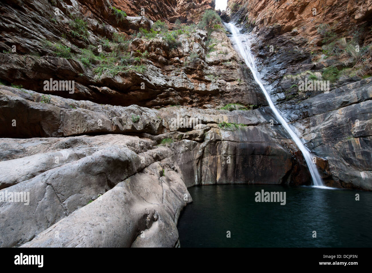 Waterfall on Meiringspoort pass along the Groot River Oudtshoorn