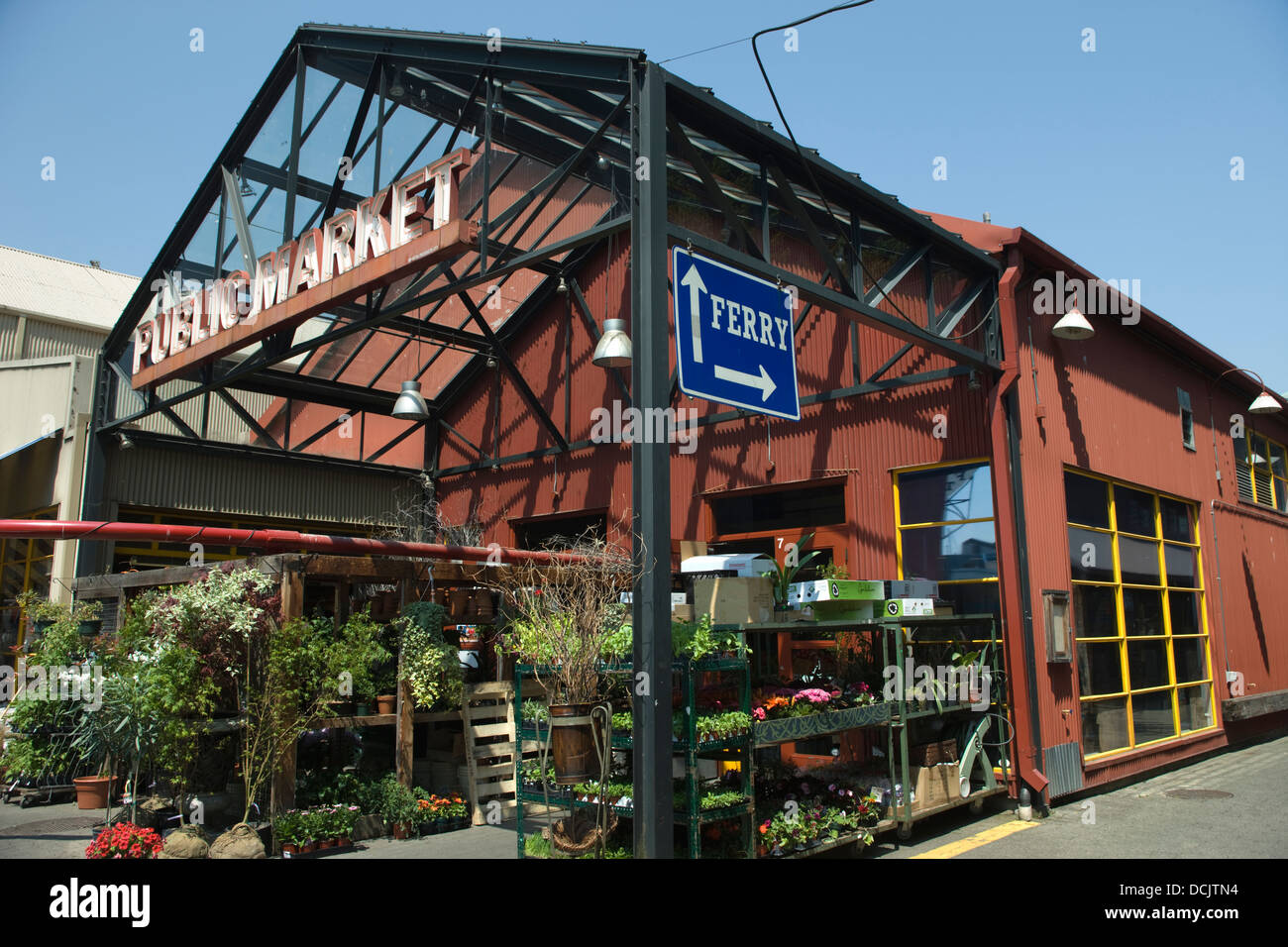 PUBLIC MARKET GRANVILLE ISLAND VANCOUVER BRITISH COLUMBIA CANADA Stock Photo Alamy