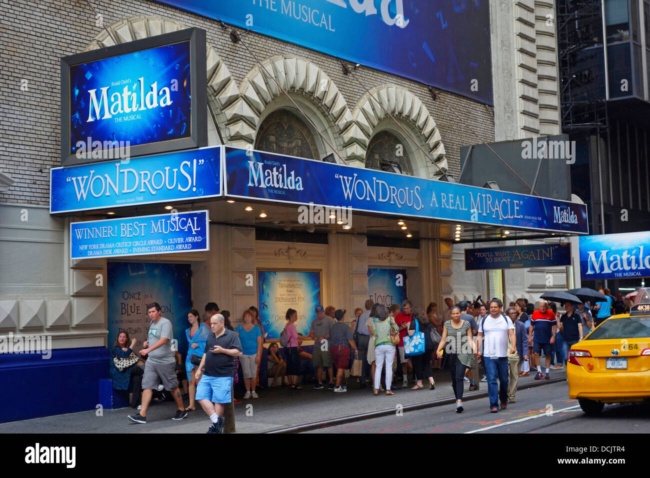 Matilda play on Broadway Stock Photo