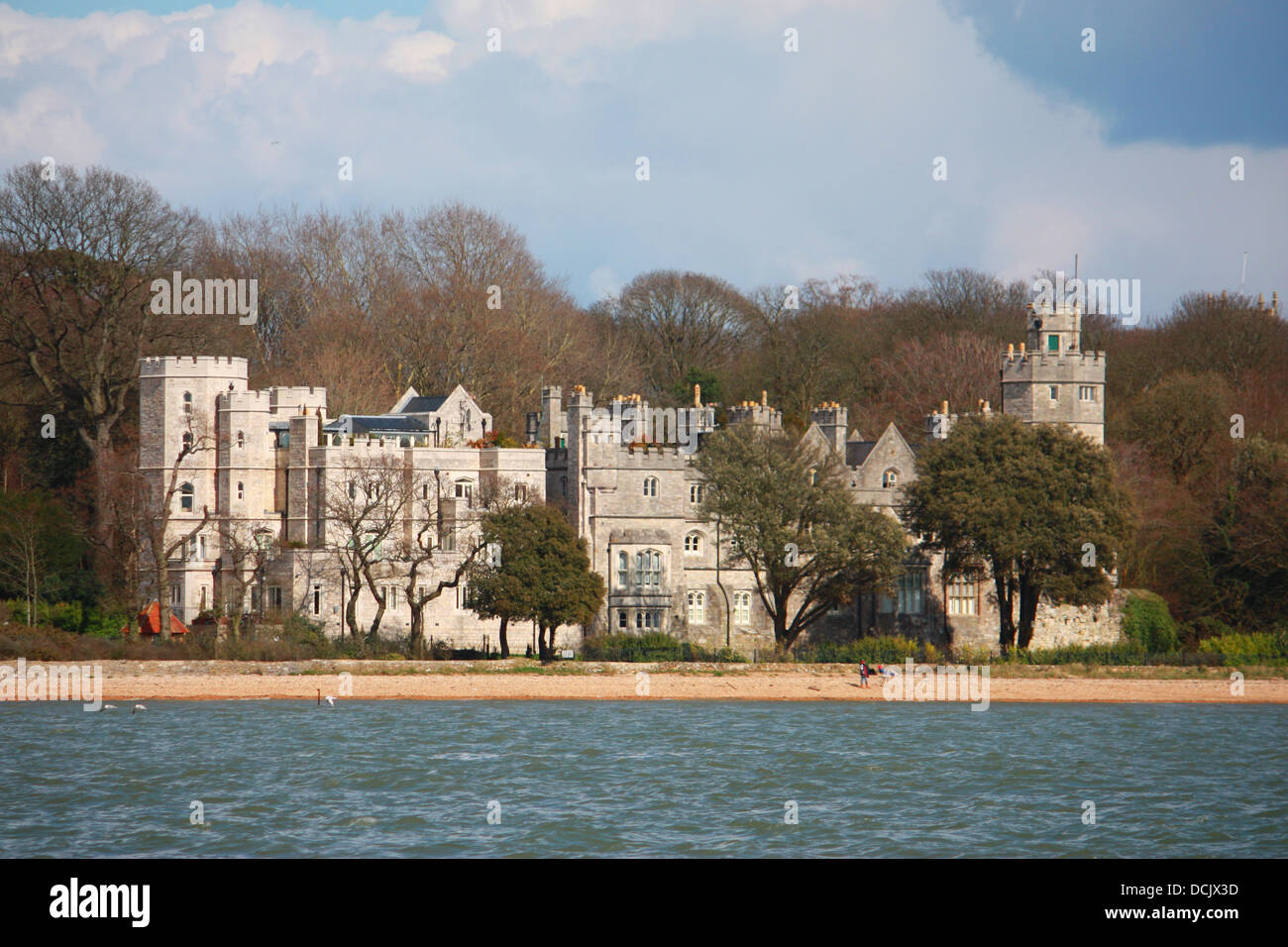 netley abbey beside southampton water on the coast Stock Photo Alamy