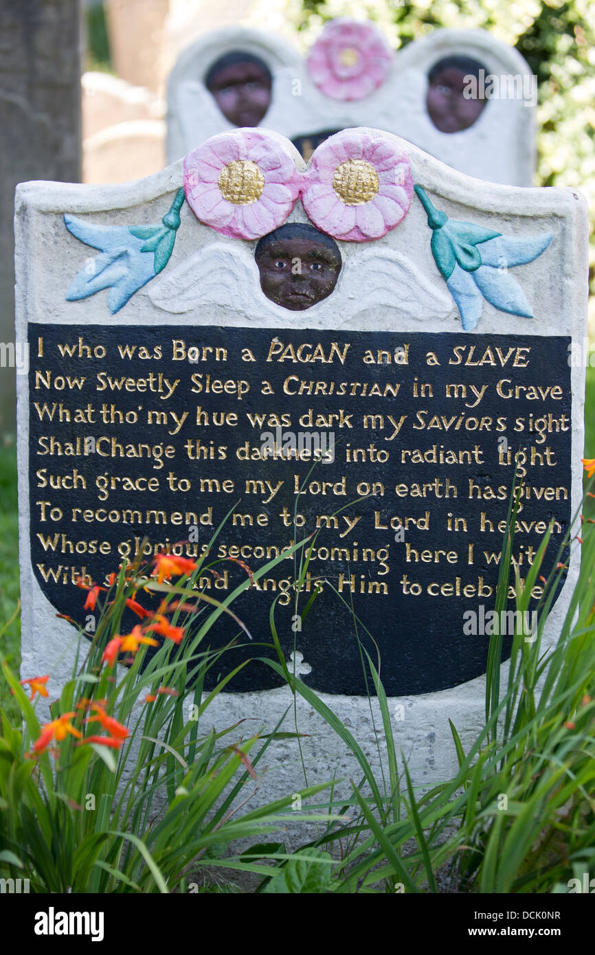 Grave of Scipio Africanus (170221 Dec 1720) a slave from West Africa buried in St Mary's Church