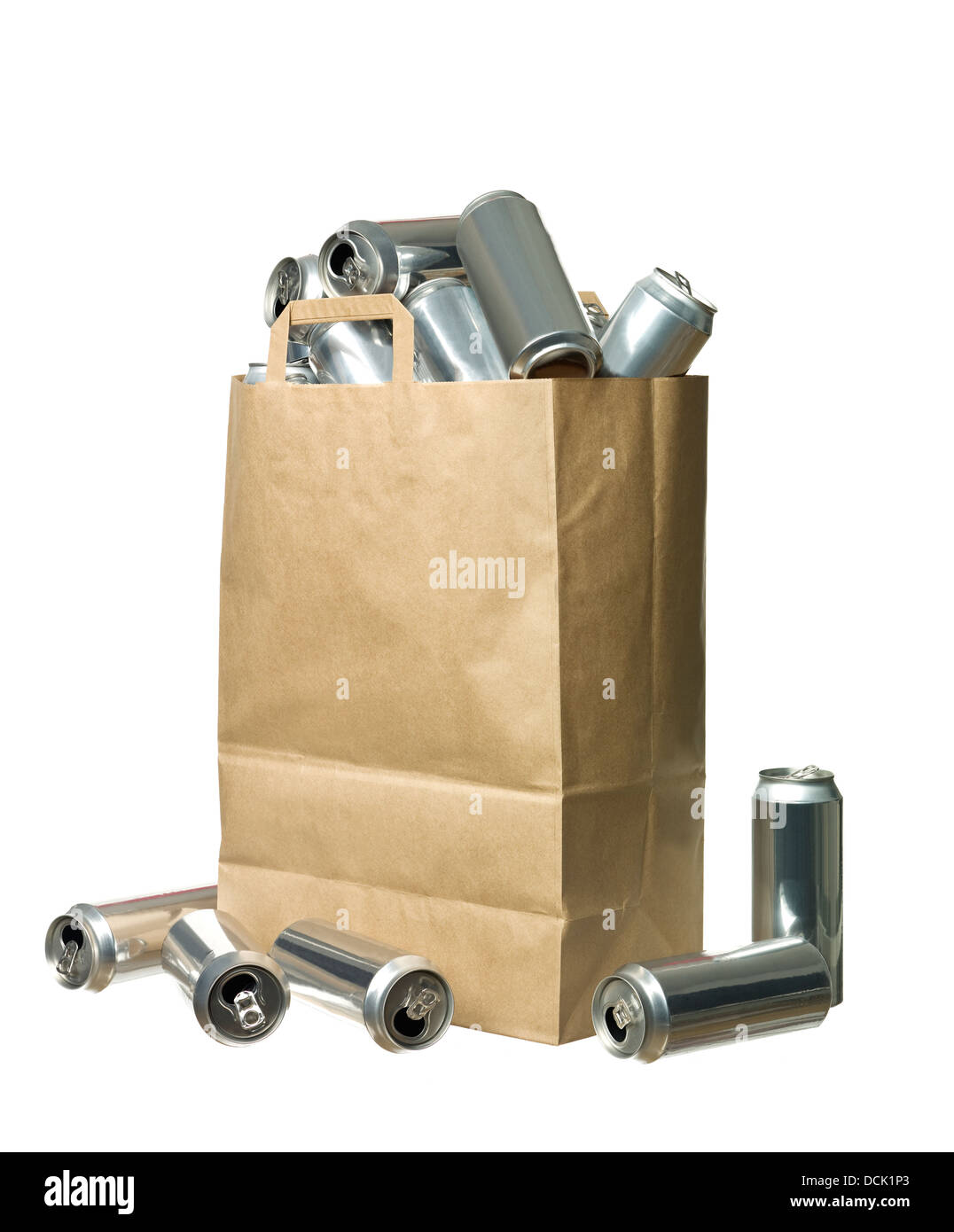 Bag of aluminium cans Stock Photo Alamy
