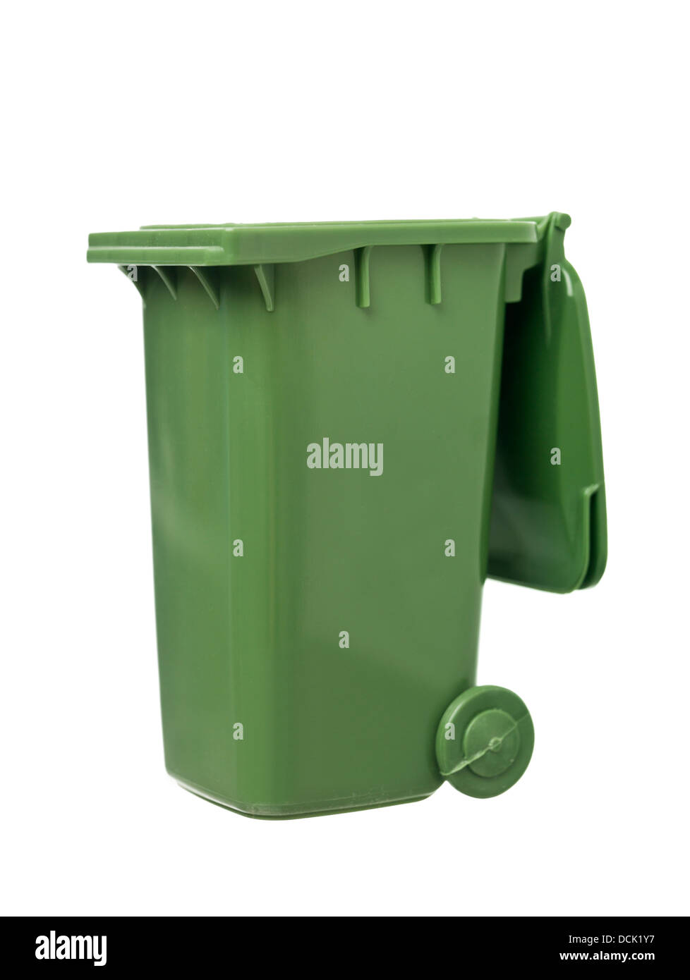 Green Recycling Bin Stock Photo Alamy