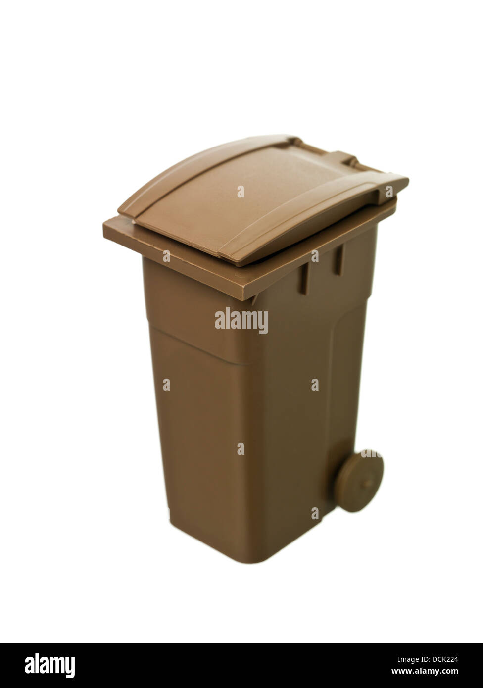 Brown Recycling Bin Stock Photo Alamy