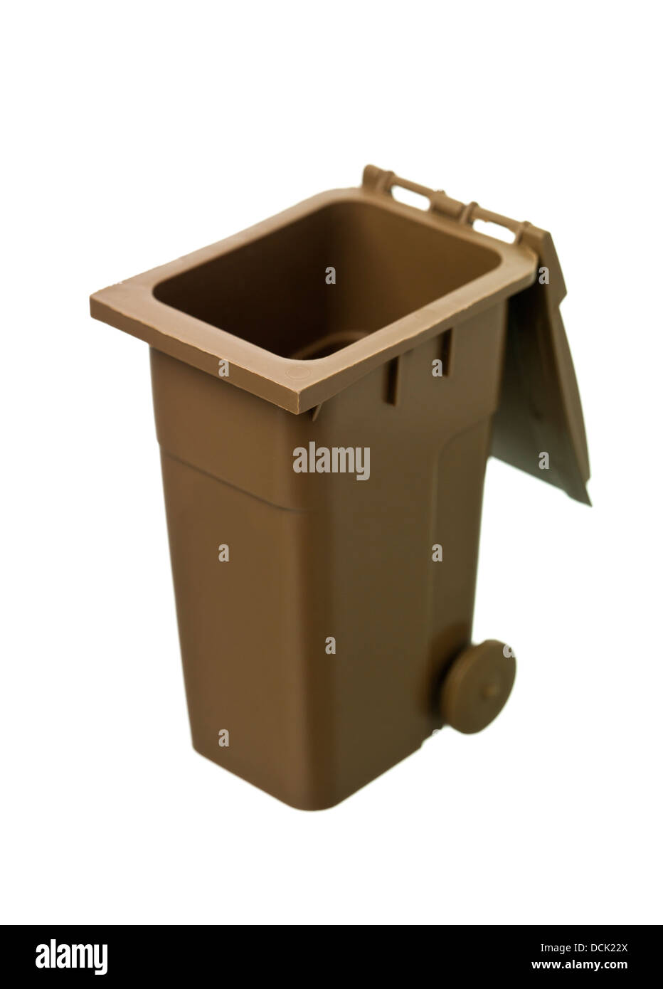 Brown Recycling Bin Stock Photo Alamy