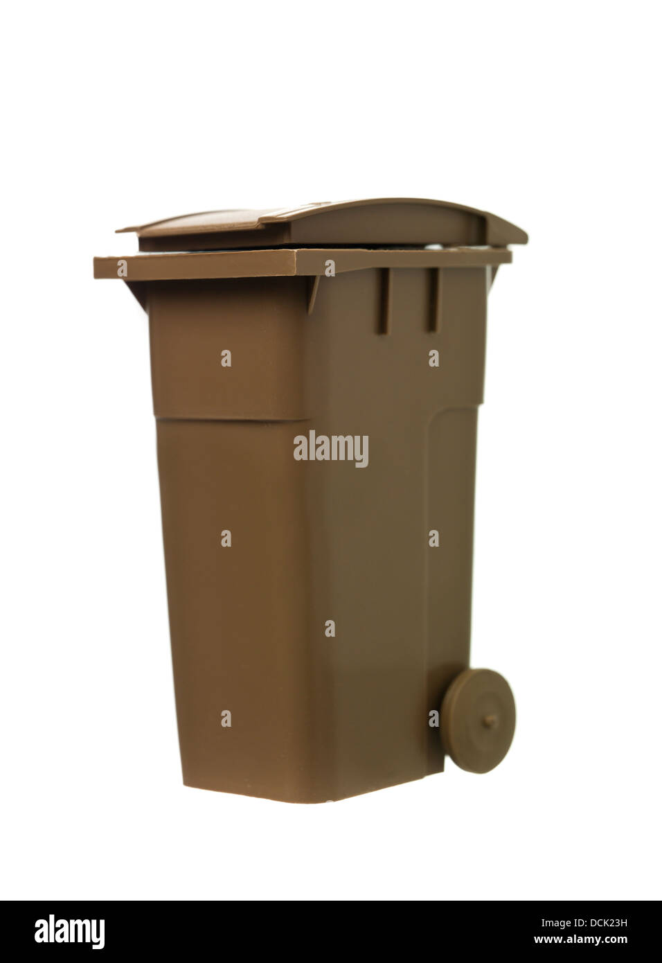 Brown Recycling Bin Stock Photo Alamy