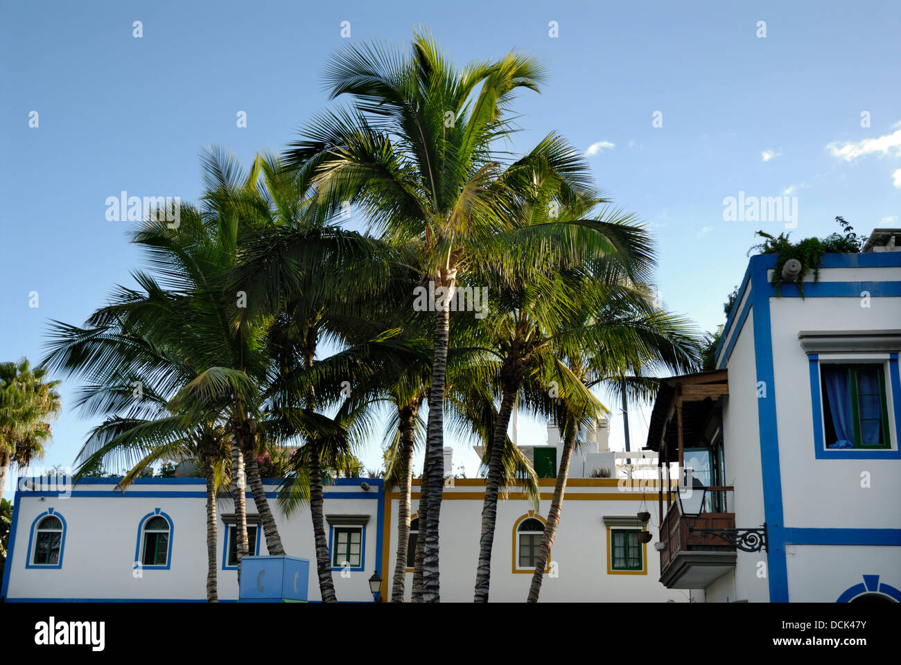 Traditional house, Puerto de Mogán, Gran Caneria, Touristic old style village or town. Stock Photo