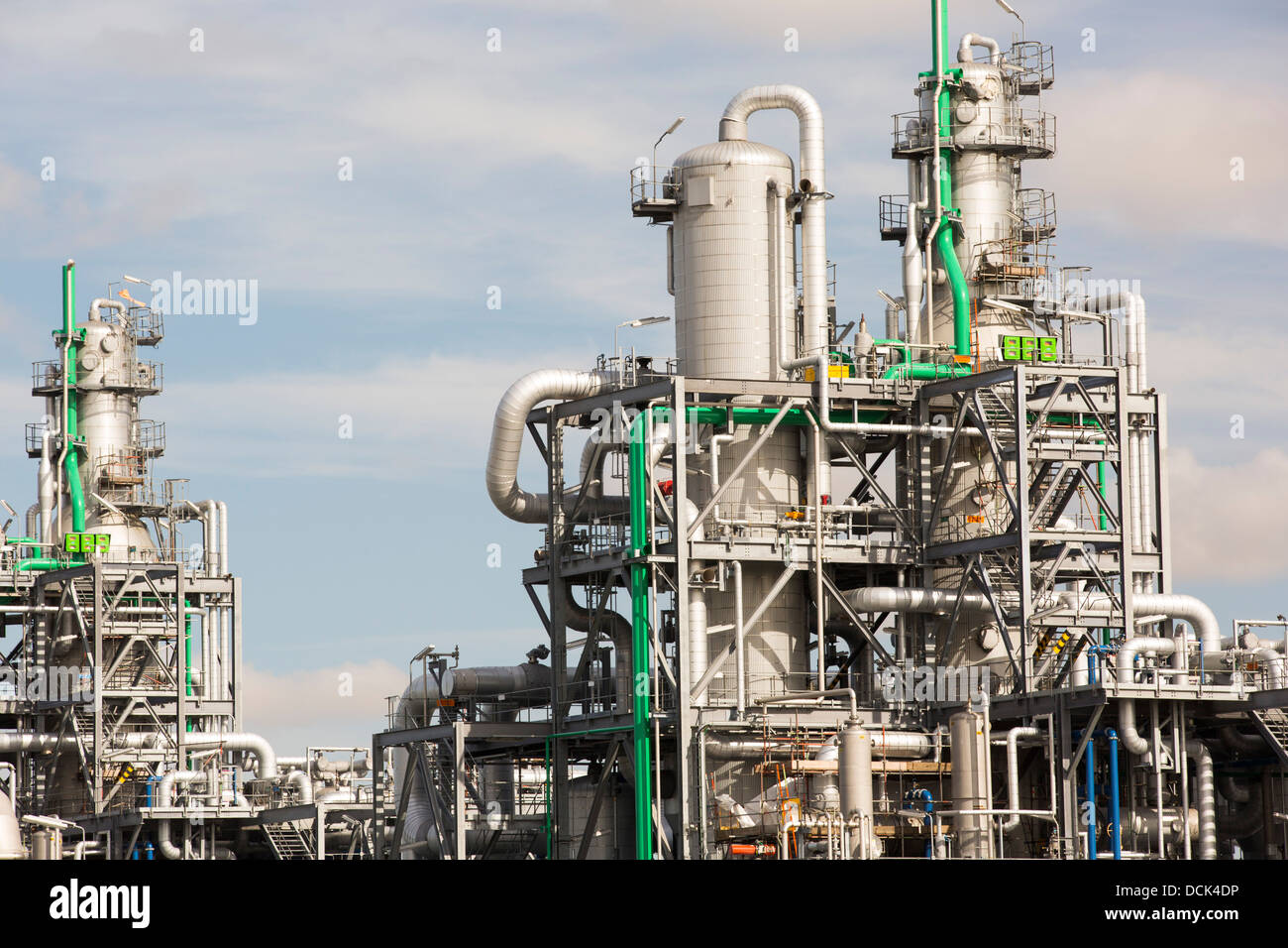 A BP chemical plant at salt End on Humberside which produces Acetic Acid. Stock Photo