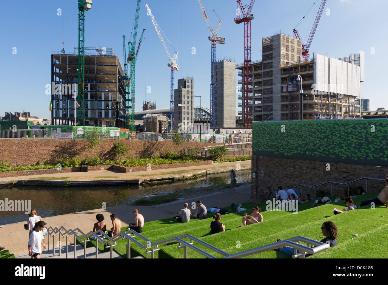 Kings Cross Central under Construction London Stock Photo Alamy
