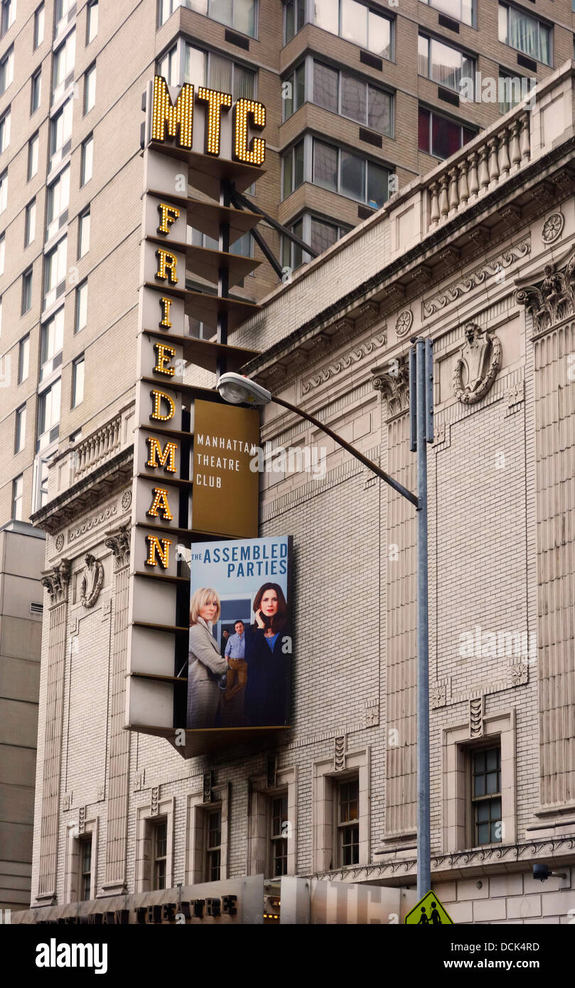 Samuel J Friedman theater on Broadway Stock Photo Alamy
